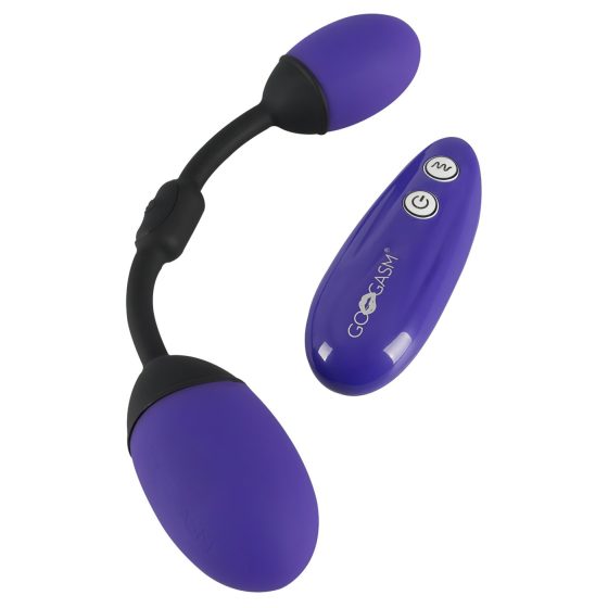 GoGasm Pussy & Ass - Vibrating Egg Duo (Purple-Black)