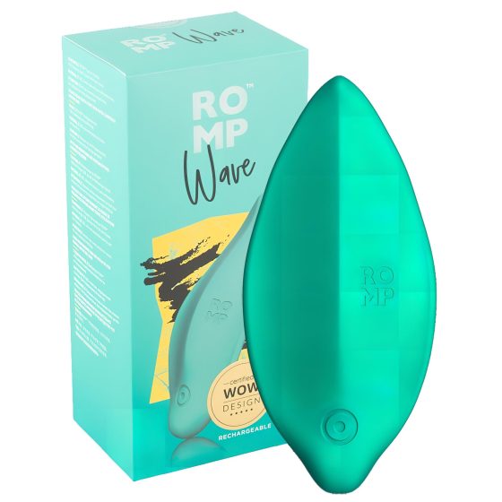 ROMP Wave - Rechargeable Waterproof Clitoral Vibrator (Green)