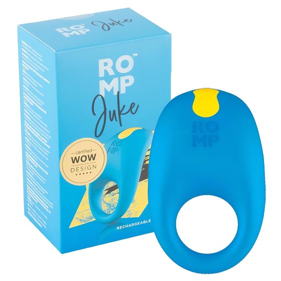 ROMP Juke - Waterproof Vibrating Cock Ring (Blue)