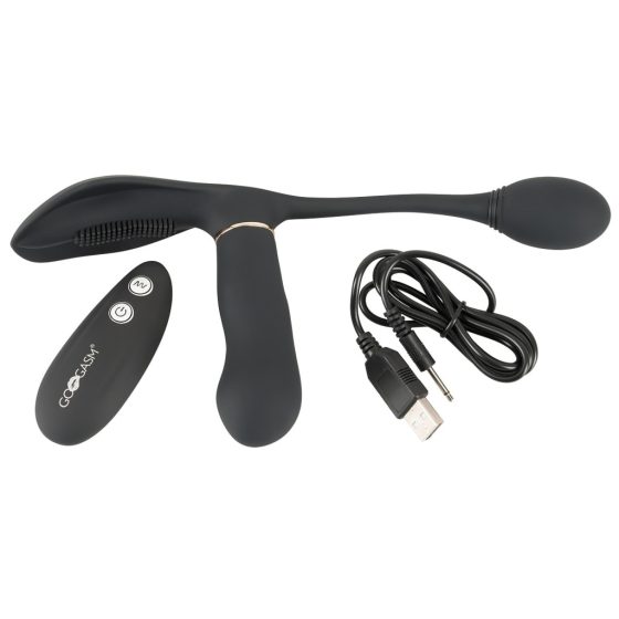 GoGasm Rechargeable Wireless 3-Point Vibrator (Black)