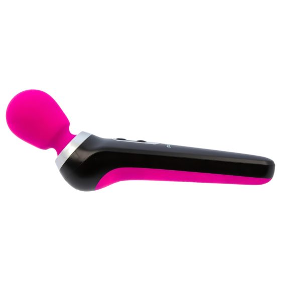 PalmPower Extreme Wand - Rechargeable Massager Vibrator (Pink-Black)