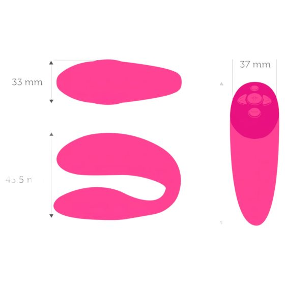 We-Vibe Chorus - Rechargeable Smart Couples Vibrator (Pink)