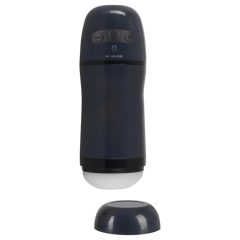 Rebel - 2-in-1 Suction and Vibrating Masturbator (Black)