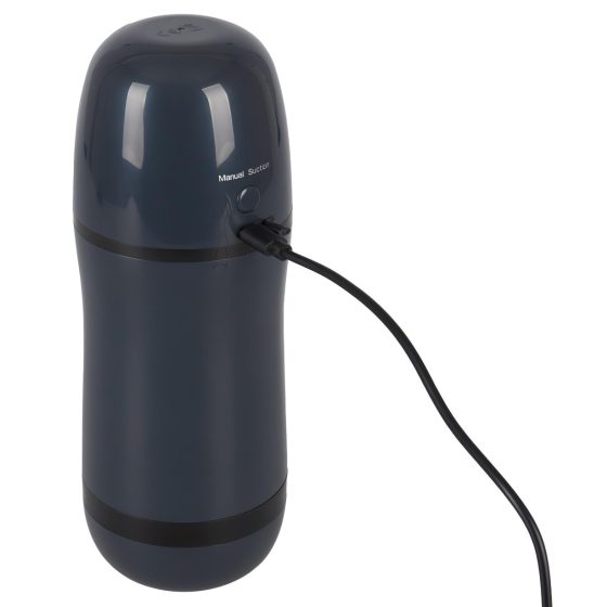 Rebel - 2-in-1 Suction and Vibrating Masturbator (Black)