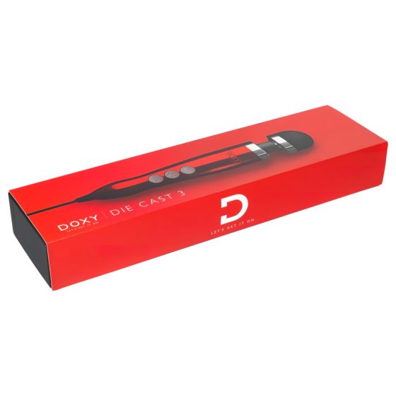 Doxy Die Cast 3 Wand - mains-powered massager vibrator (red)