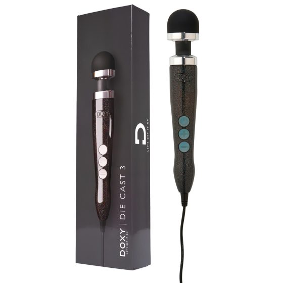 Doxy Die Cast 3 Wand - Electric Massage Vibrator (Black)