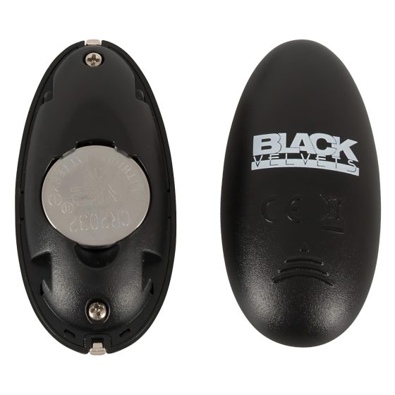 Black Velvet - Rechargeable, Thrusting Anal Vibrator (Black)