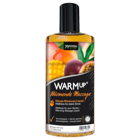 JoyDivision WARMup - Warming Massage Oil - Mango-Passion Fruit (150ml)