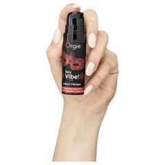   Orgie Sexy Vibe HOT - Strawberry Warming Liquid Vibrator (15ml)