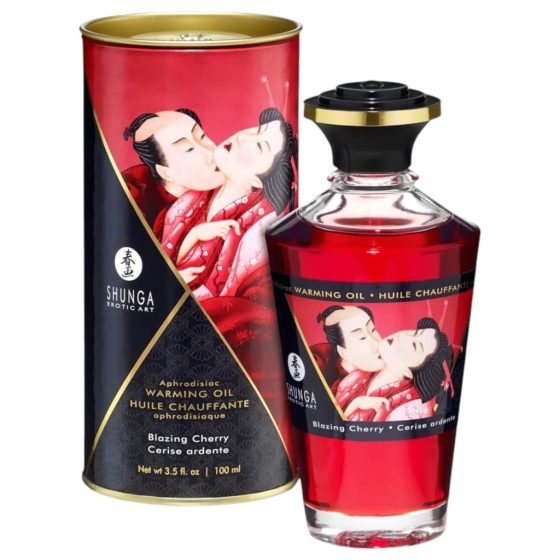 Shunga - Warming Massage Oil - Cherry (100ml)