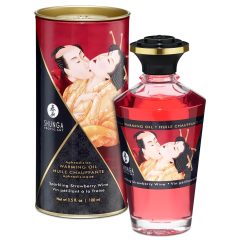 Shunga - Warming Massage Oil - Champagne-Strawberry (100ml)