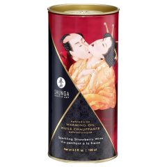 Shunga - Warming Massage Oil - Champagne-Strawberry (100ml)