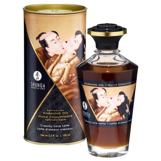 Shunga - Warming Massage Oil - Creamy Latte (100ml)