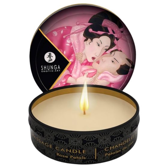 Shunga - Massage Candle - Rose (30ml)