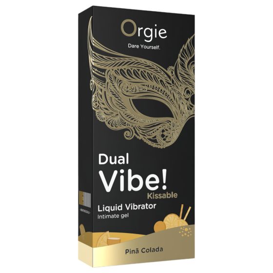 Orgie Dual Vibe! - Liquid Vibrator - Pina Colada (15ml)