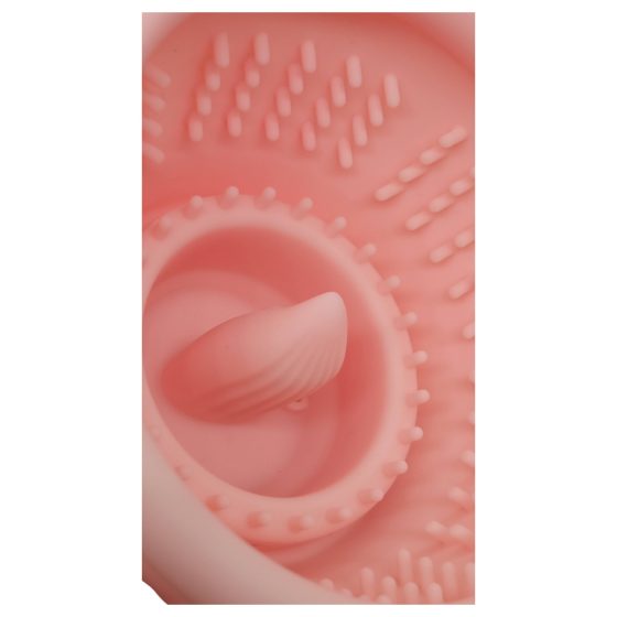 Lonely - Rechargeable, Waterproof Suction-Licking Breast Vibrator (Pink)