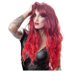 Long, Wavy, Bangs Wig (Fire Red)