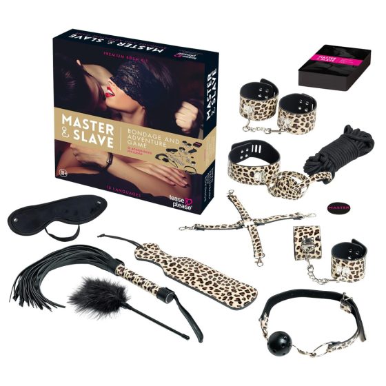 Master & Slave - Bondage Play Set (Brown-Black)