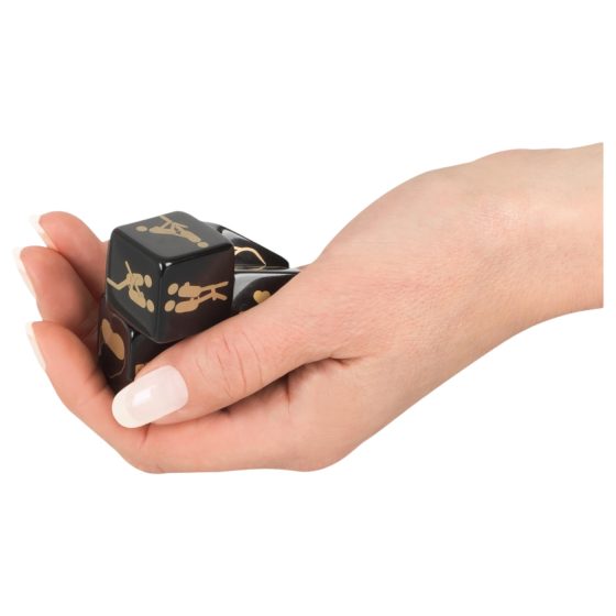 Sex Dice Set - Black (4pcs)