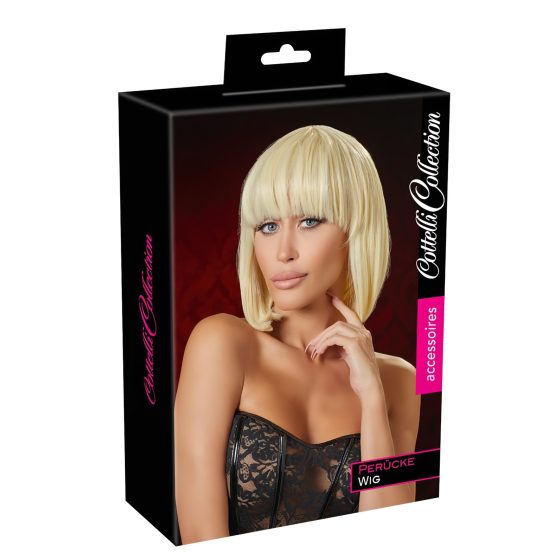 Cottelli - Medium-Length Blonde Bob Wig with Bangs