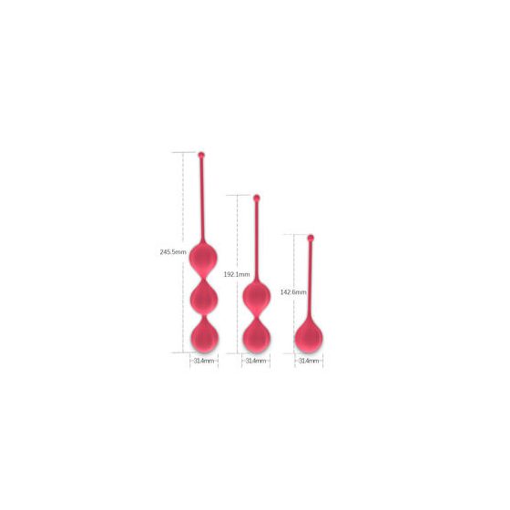 Cotoxo Belle - 3-Piece Kegel Ball Set (Red)