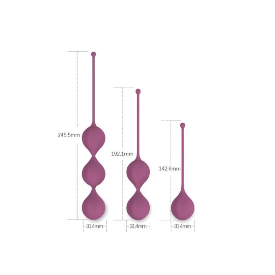 Cotoxo Belle - 3-Piece Kegel Ball Set (Purple)