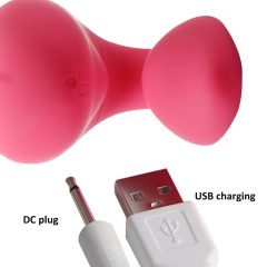   Cotoxo Cupid 2 - Rechargeable, Remote-Controlled Couple's Vibrator (Red)