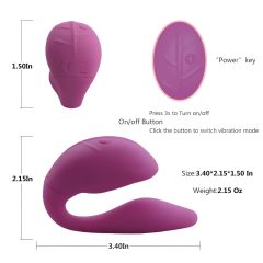   Cotoxo Cupid 2 - Rechargeable, Remote-Controlled Couples Vibrator (Purple)