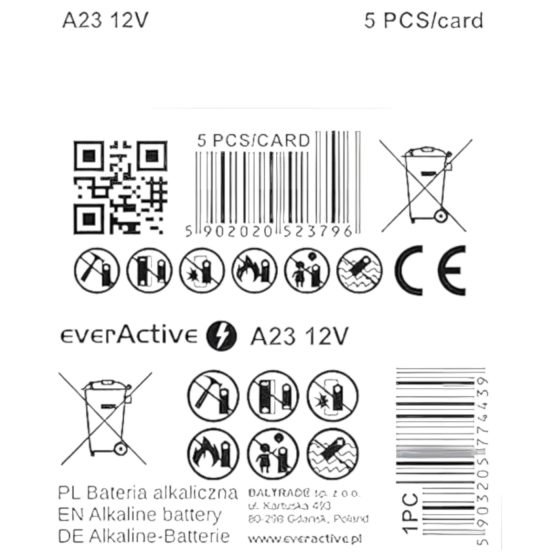 Battery - LR23A (1 Piece)