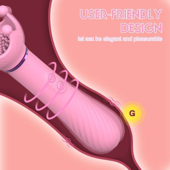 Sunfo - Rechargeable Rotating G-spot Vibrator (Pink)