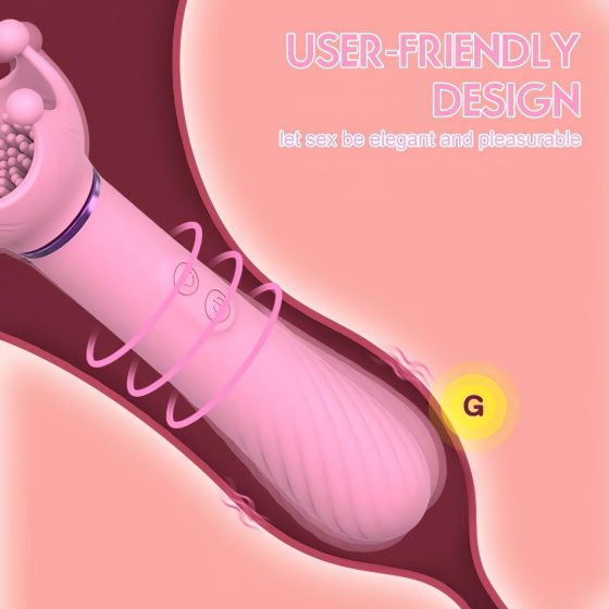 Sunfo - Nipple and G-Spot Vibrator (Pink)