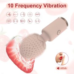 Sunfo Strawberry - Waterproof Mini Massage Vibrator (Pink)