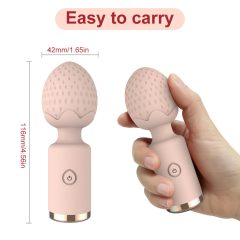 Sunfo Strawberry - Waterproof Mini Massage Vibrator (Pink)