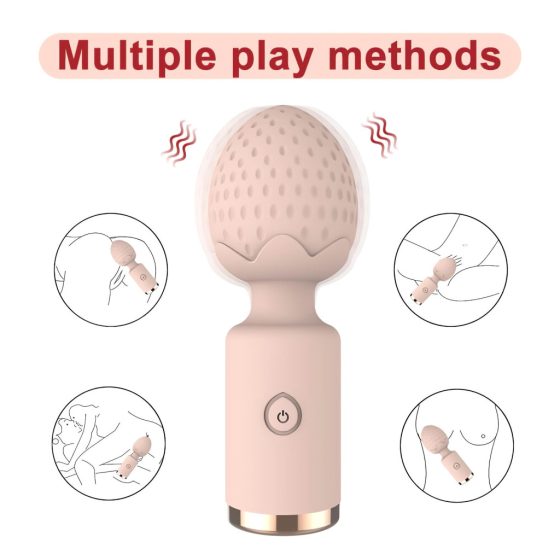 Sunfo Strawberry - Waterproof Mini Massage Vibrator (Pink)