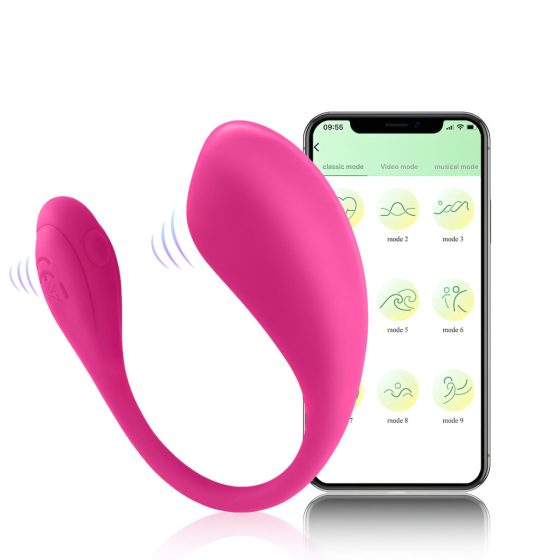 Sunfo - Smart, Rechargeable, Waterproof Vibrating Egg (Pink)