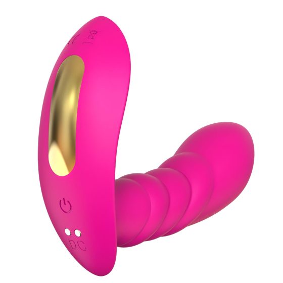 Sunfo - smart, rechargeable, waterproof wearable vibrator (pink)