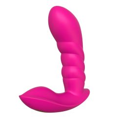   Sunfo - smart, rechargeable, waterproof wearable vibrator (pink)