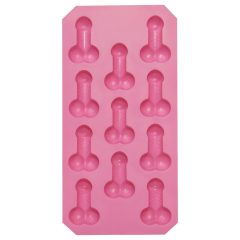 Penis-shaped silicone ice mold