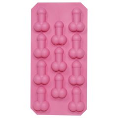 Penis-shaped silicone ice mold