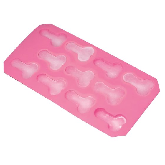 Penis-shaped silicone ice mold