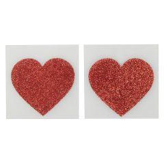 Sparkling Heart Nipple Stickers