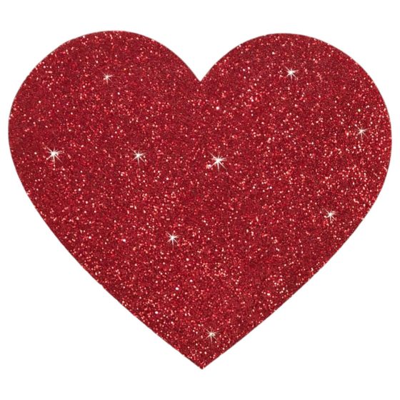 Glittery Nipple Sticker - Heart