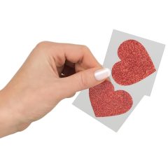 Glittery Nipple Sticker - Heart