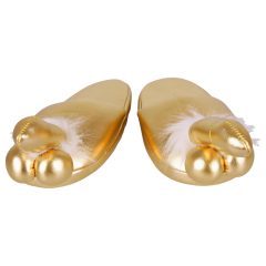 Gold Slippers - Penis-shaped