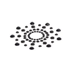 Sparkling Diamond Nipple Stickers (Black)