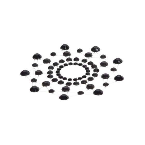 Black Diamond Glitter Nipple Stickers