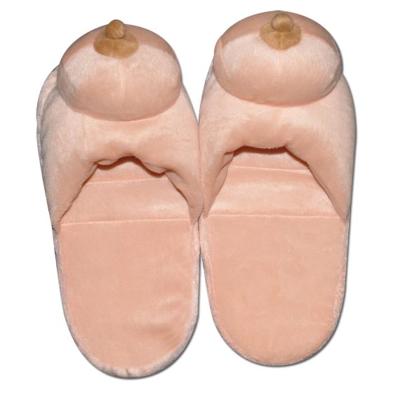 Plush Slippers - Breast Shaped