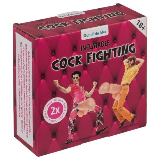 Cock Fighting - Inflatable Strap-On Penis Battle (Natural)