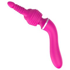   Lonely - 2-in-1 Interchangeable Head Massager and G-Spot Vibrator (Pink)