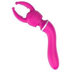   Lonely - 2-in-1 Interchangeable Head Massager and G-Spot Vibrator (Pink)